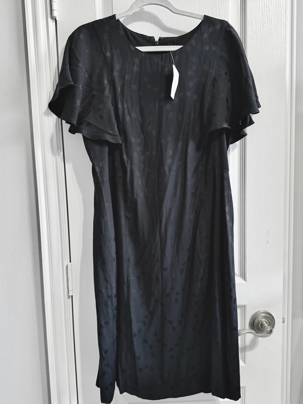 NWT Ann Taylor Factory Flutter Sleeve Floral Jacquard Dress - 12